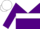 Purple, white yoke, white hoop on purple sleeves, purple and white cap