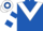 Royal blue, white chevron, white & royal blue hooped sleeves & cap