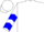 White, gold horseshoe, blue chevrons on sleeves