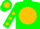 Green, gold ball, green emblem, gold dots on sleeves