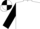 White, Black sleeves, quartered cap