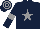 Dark blue, grey star and armlets, hooped cap