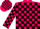 Fuchsia with black blocks & bands