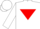 White, red inverted triangle