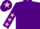 Purple, pink stars on sleeves, pink star on cap