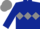Dark blue, grey triple diamond, grey cap