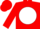 Red, white ball, red sleeves, red cap