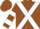 Brown, white cross sashes, white bars on sleeves