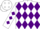 White & purple diamonds