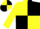 Yellow with black quarters