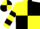 Yellow and Black (quartered), hooped sleeves