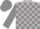 Bright salmon, light grey rah, grey blocks on sleeves, salmon cap