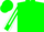 Green, white sleeves with green stripes and cuffs