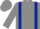 Grey, dark blue braces