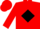Red, red 'g' on black diamond