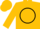 Gold, black circle, black 'k'