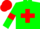 Green, Red Cross Belts, red armlets, red cap, green checks