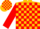 Gold, red 'hh', red blocks on sleeves