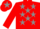 Red, grey stars, red cap, grey star