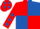 Red and Royal Blue (quartered), Red sleeves, Royal Blue stars and stars on cap