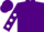 Purple, white dots on sleeves, purple cap