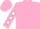 Pink, white '3c', white diamonds on sleeves