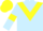 Light Blue, Yellow chevron, armlets and cap