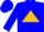 Blue, gold triangle