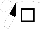 White, black hollow box, black and white halved sleeves