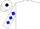 White, blue diamonds on sleeves, 'tm' in diamond on back