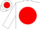 White, white emblem on red ball