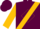 Maroon, gold sash, gold diamond seam on sleeves, maroon cap