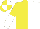 Yellow and White (halved), halved sleeves, quartered cap
