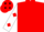 Red front,white sleeves,red diamonds on white back & sleeves