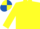 Yellow, royal blue & white quartered cap