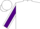 White, blue horsehead, purple sleeves, white seams, purple and white cap