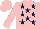 Pink, dark blue stars, pink cap