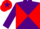 Purple and Red diabolo, Red cap, Purple star