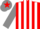 Red and White stripes, Grey sleeves, Grey cap, Red star