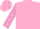 Pink, mauve sleeves, pink stars and cap