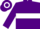 Purple, white hoop, purple sleeves, hooped cap