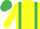 Yellow, emerald green braces, emerald green cap