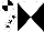 WHITE & BLACK DIABOLO, black stars on sleeves, quartered cap