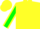 Yellow, green sleeves, yellow seams