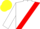 White, Red sash, Yellow cap
