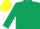 dark green, yellow cap
