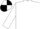 White, black & white quartered cap