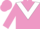 Mauve, white chevron, mauve cap