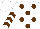 White, brown dots chevrons on slvs