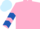 Pink, Light Blue and Royal Blue chevrons on sleeves, Light Blue cap